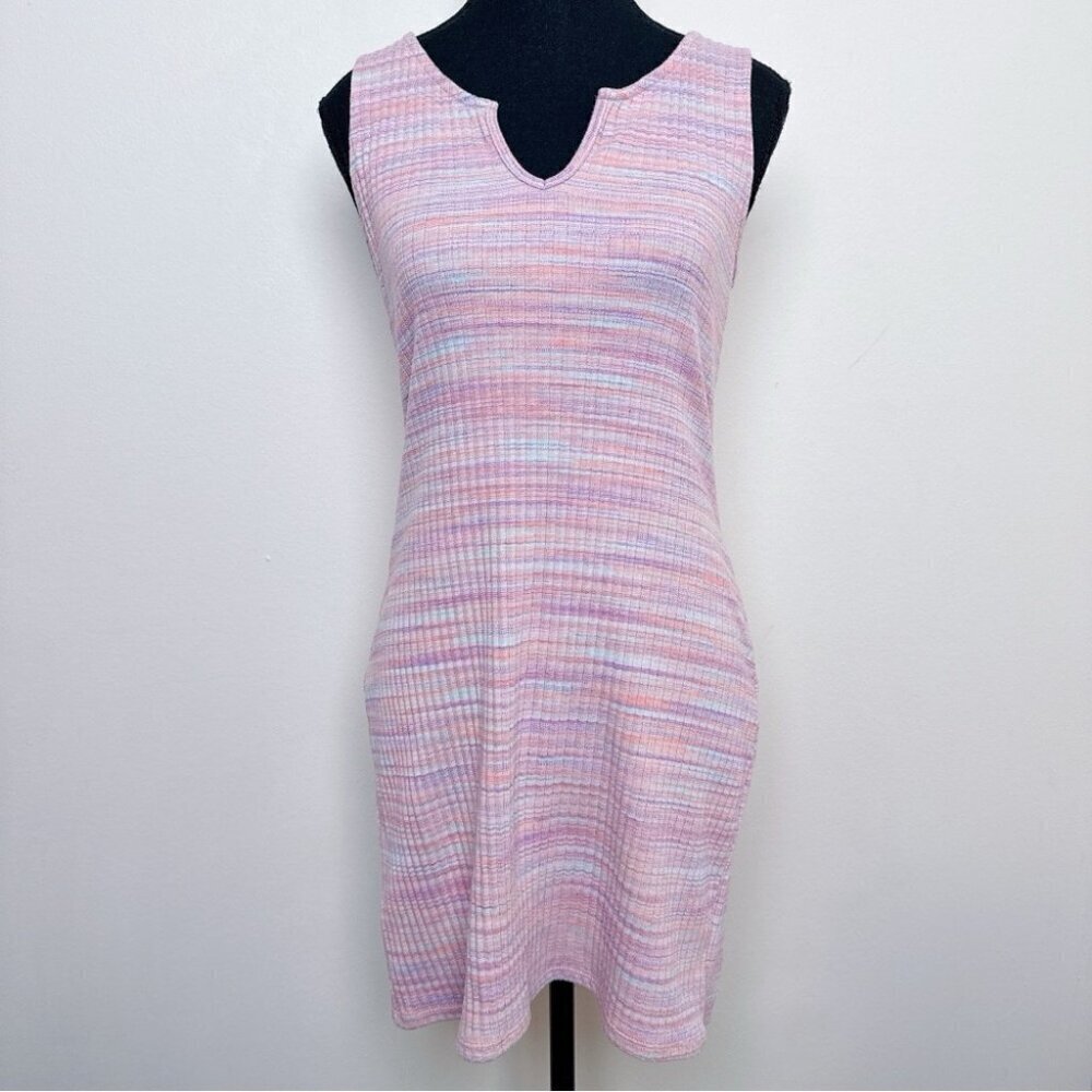 American Eagle Womens Medium Notch Neck Space Dye Mini Dress